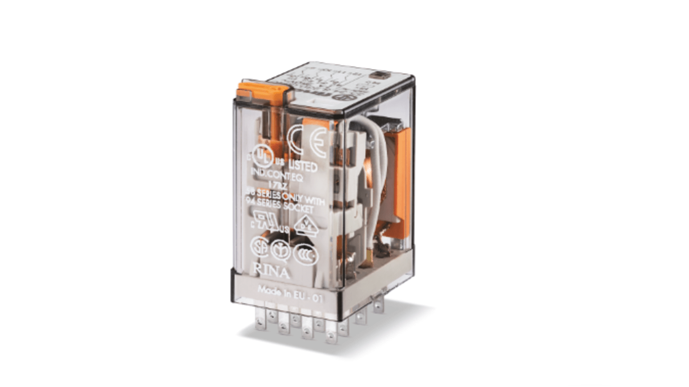 553490480094 Finder Plug In Relay, 48V dc Coil, 7A Switching Current RS