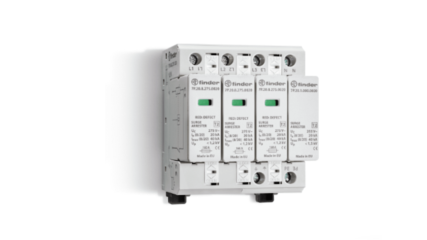 3 Phase Surge Protector, 40kA, 275V ac
