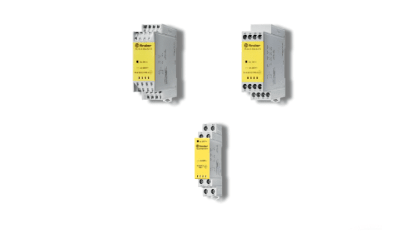 Finder DIN Rail Power Relay, 24V dc Coil, 6A Switching Current, 4NO/2NC