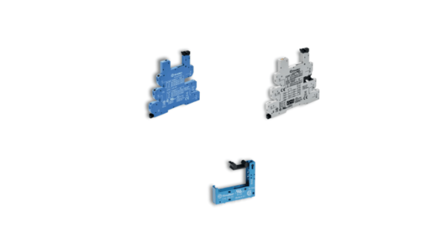 Finder 93 Series DIN Rail Relay Socket, for use with 34/41 Series Relays