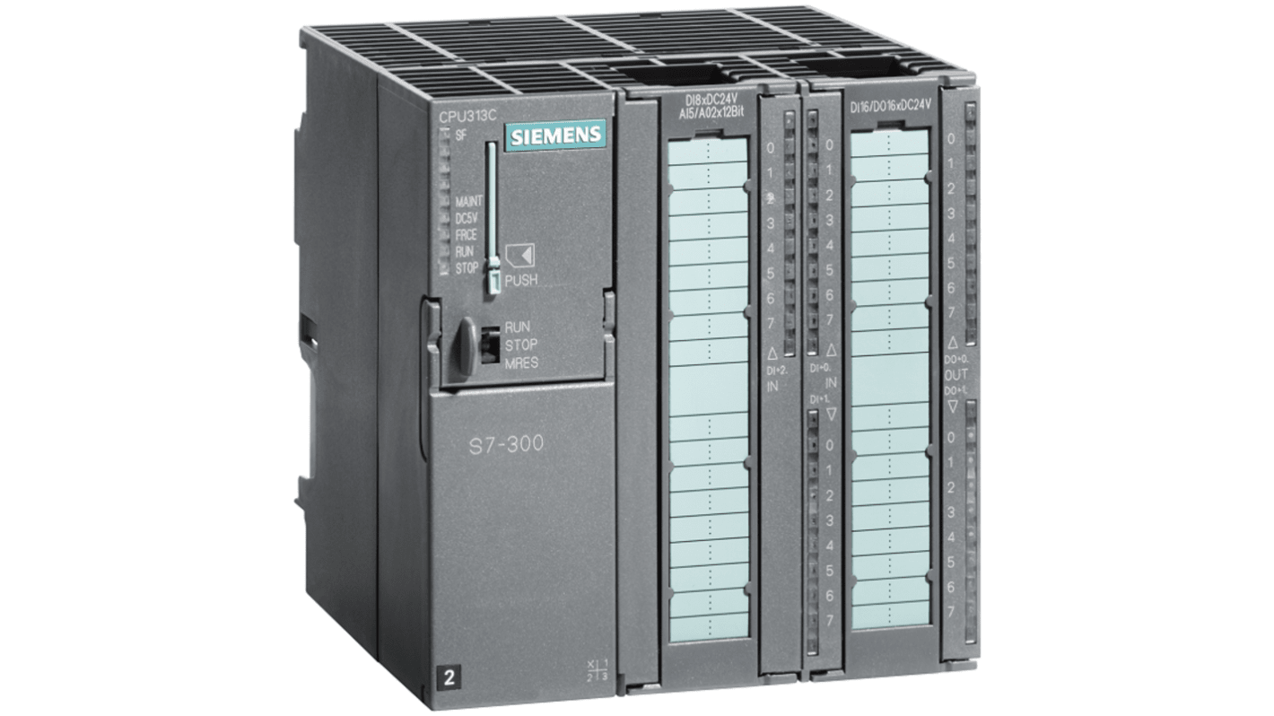 Siemens SIPLUS S7-300 Series PLC CPU for Use with ACS 400, Both Analog and Digital Output, 28-Input, Both Analog and