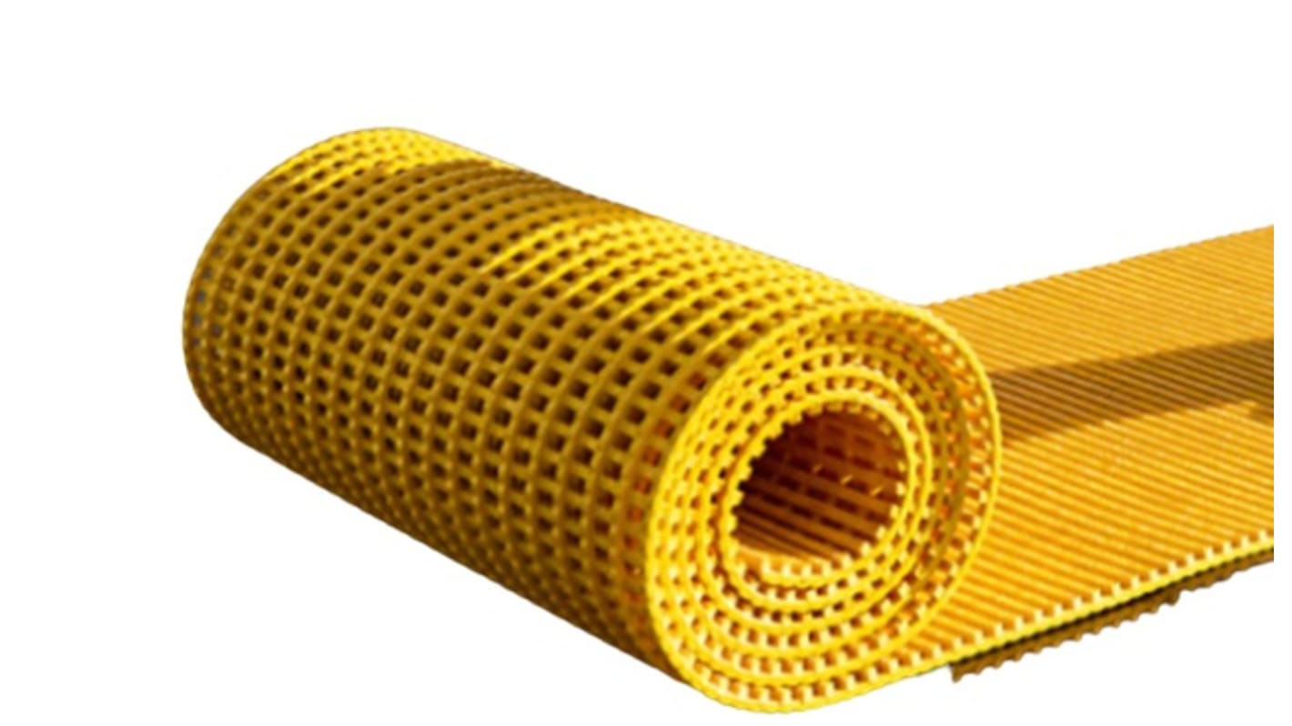 RS PRO Yellow Anti-Slip PVC Mat 10000mm x 600mm x 14mm