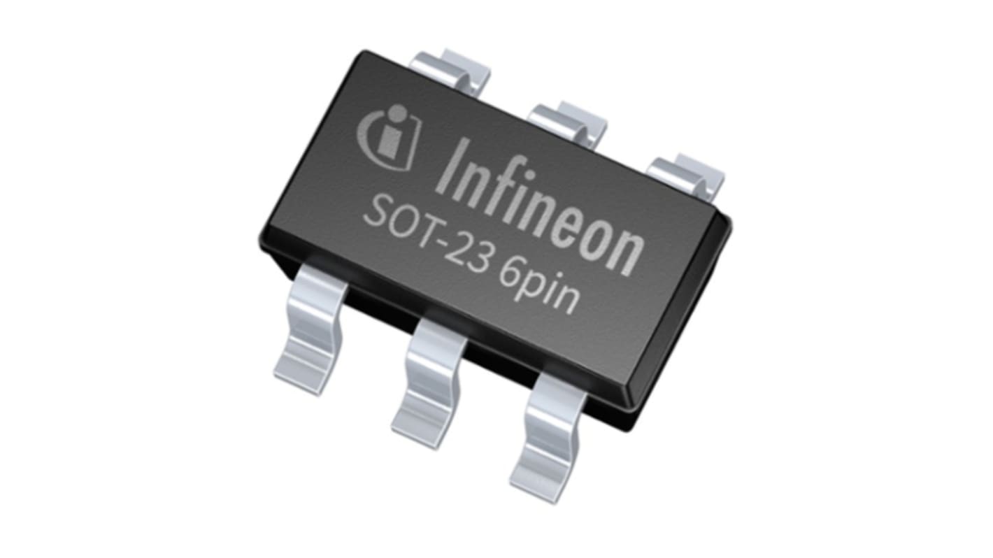 Infineon MOSFET-Gate-Ansteuerung CMOS 2,6 A 8.6 to 20V 6-Pin PG-SOT23-6-3 5ns