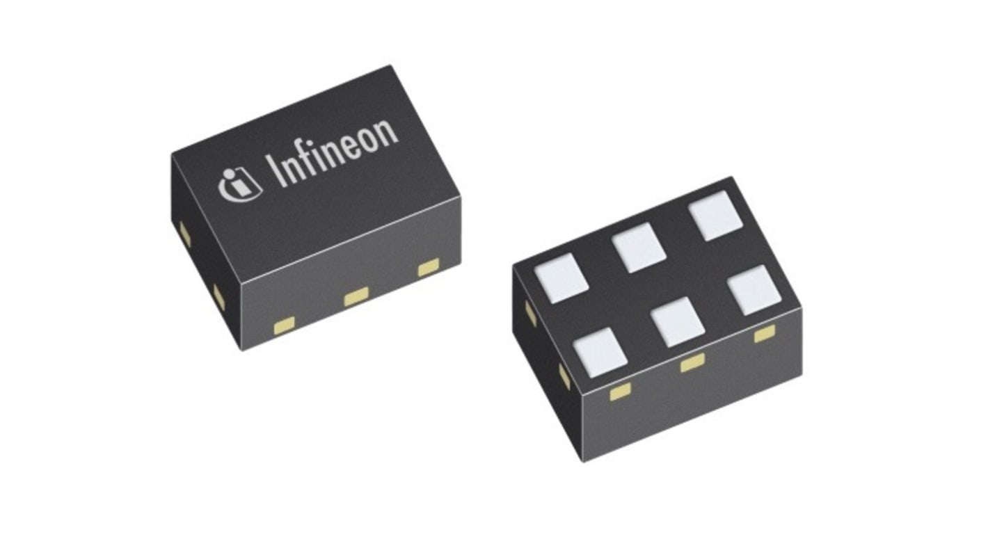 Infineon BGA5H1BN6E6327XTSA1 RF erősítő, típusa:(Alacsony zajszintű), 18,1 dB 2690 MHz, 6-tüskés TSNP-6-10