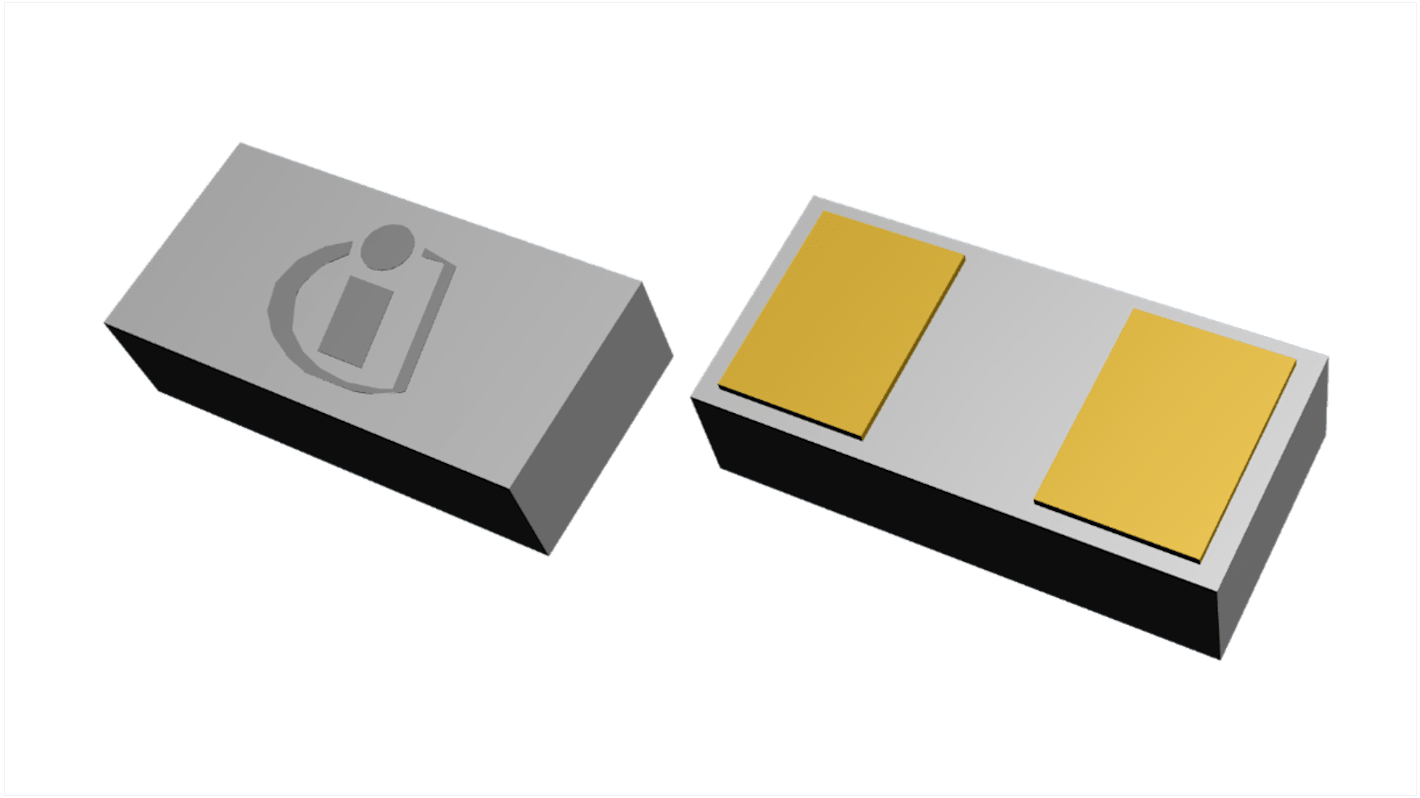 Infineon ESD保護ダイオード, 双方向, 基板実装, 20V, ESD106B1W0201E6327XTSA1