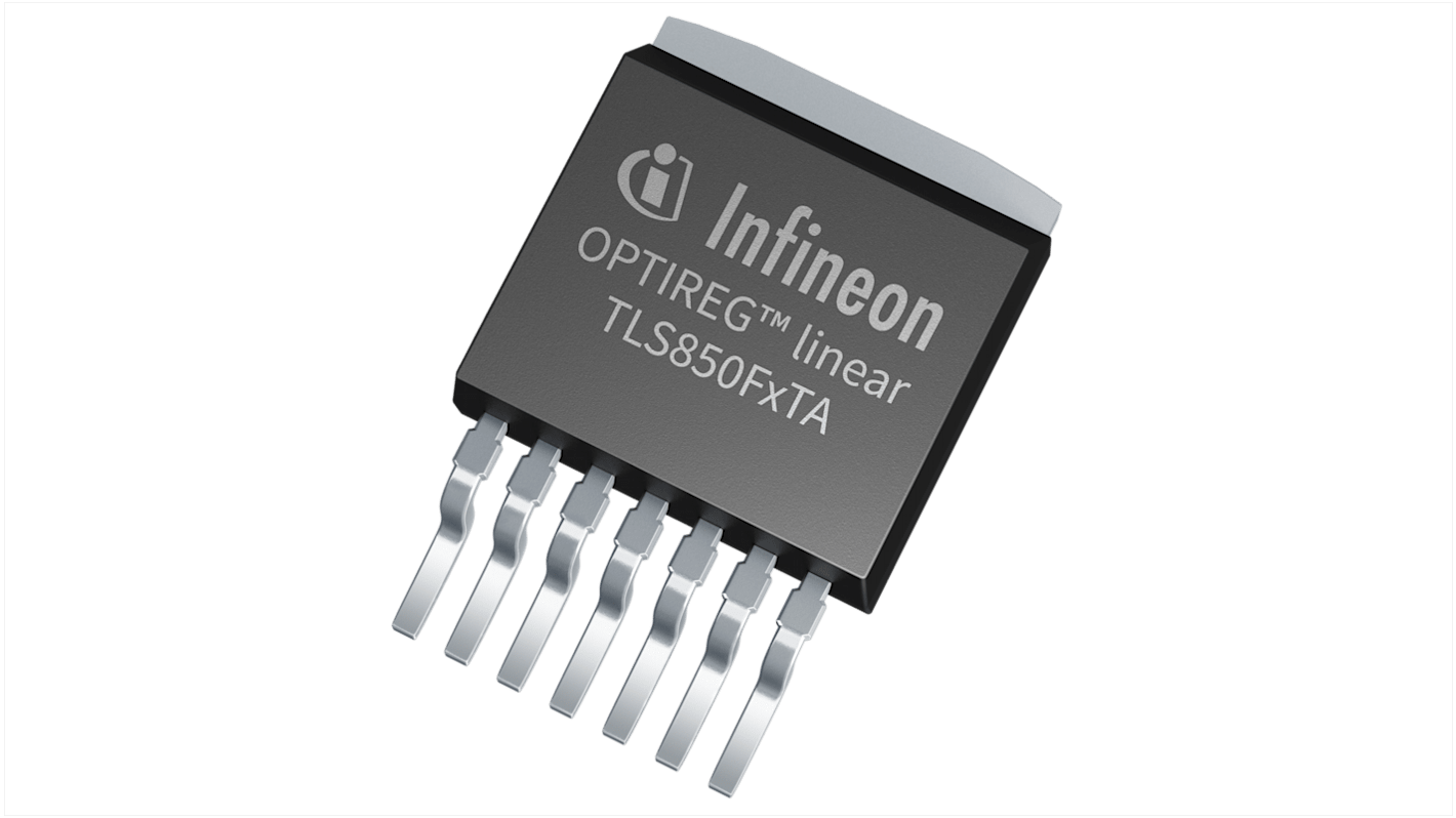 Infineon 電圧レギュレータ リニア電圧 低ドロップアウト 3.3又は5 V, TLS850F2TAV50ATMA1