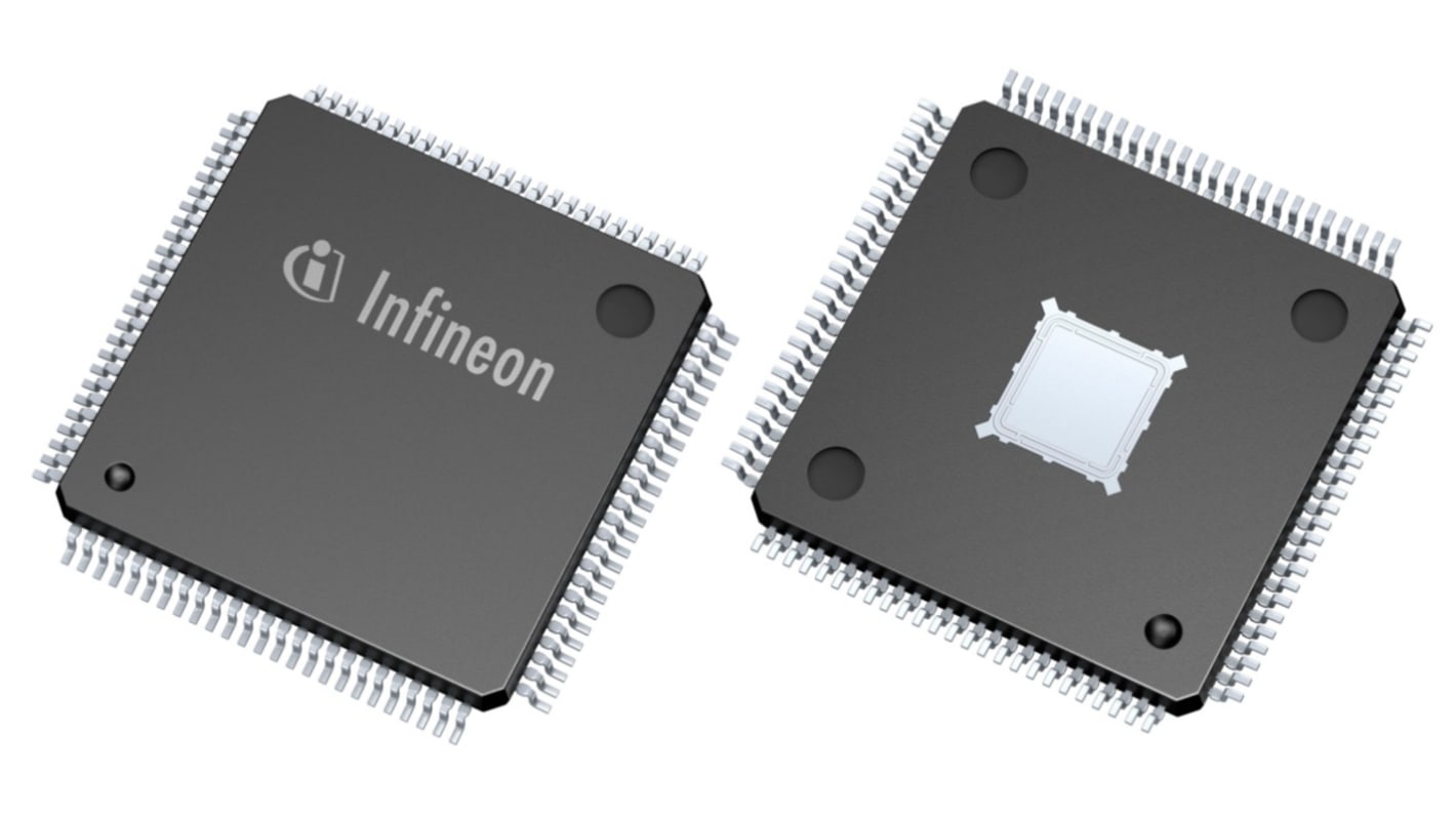 Infineon XMC4400F100K512BAXUMA1 ARM Cortex M4 Microcontroller, XMC4000, 100-Pin PG-LQFP