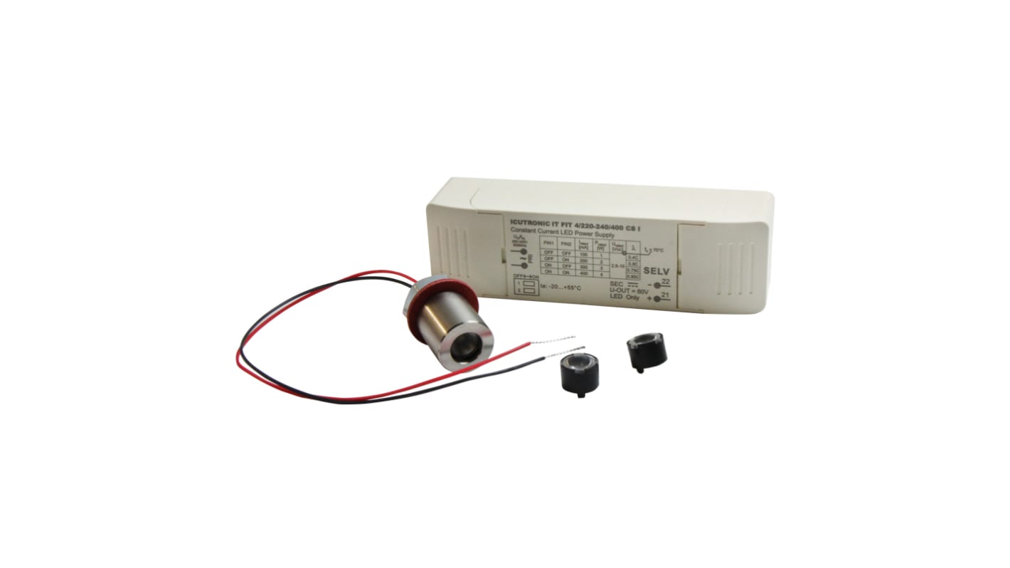 Kit de LED, Intelligent LED Solutions, Ultra blanc avec Serre-câbles, Dissipateur thermique Lentille pour LED Module