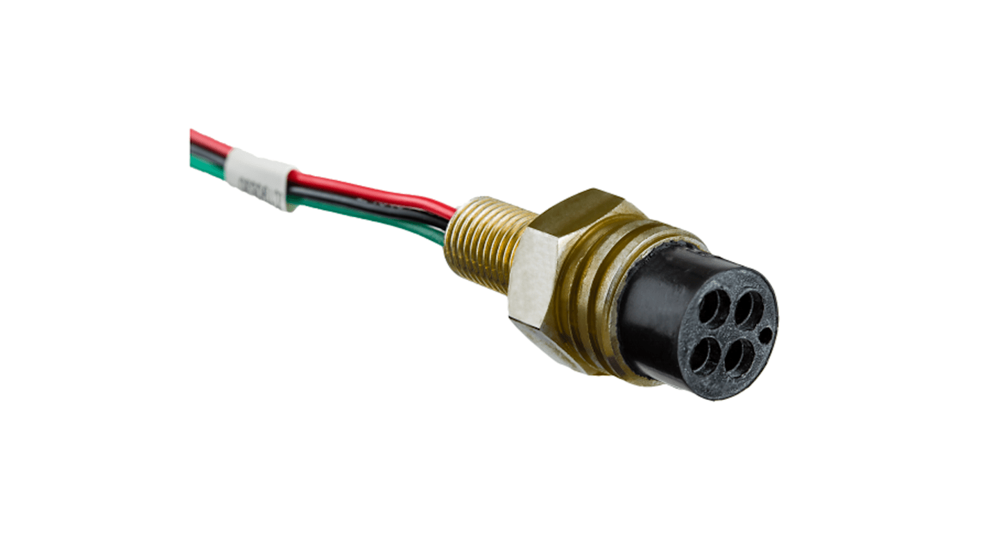 Amphenol Industrial Circular Connector, 6 Contacts, Panel Mount, Micro Connector, Plug, DeepTronica Series