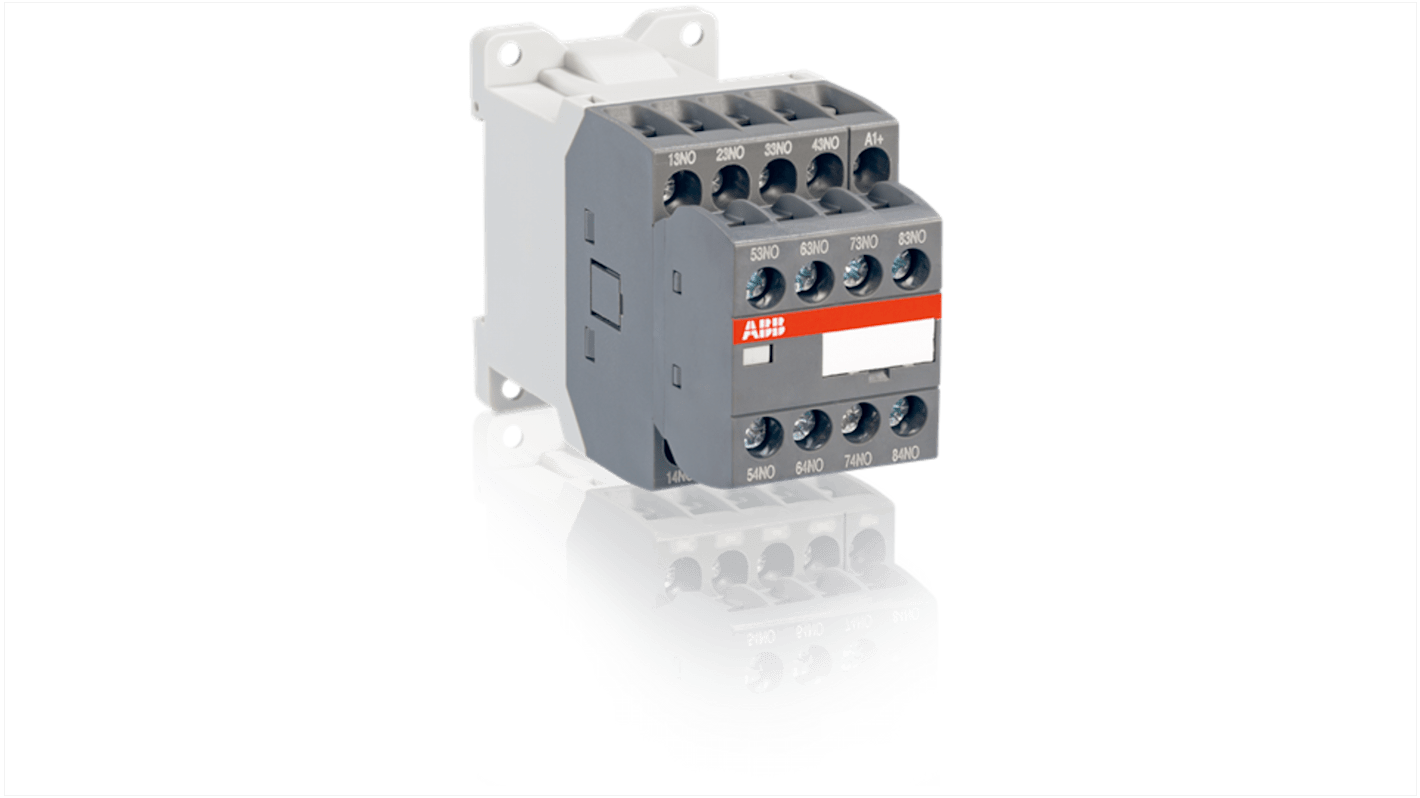 1SBH103001R8171 ABB AS1 Contactor Relay, 4 A, 1 NC, 7 NO RS