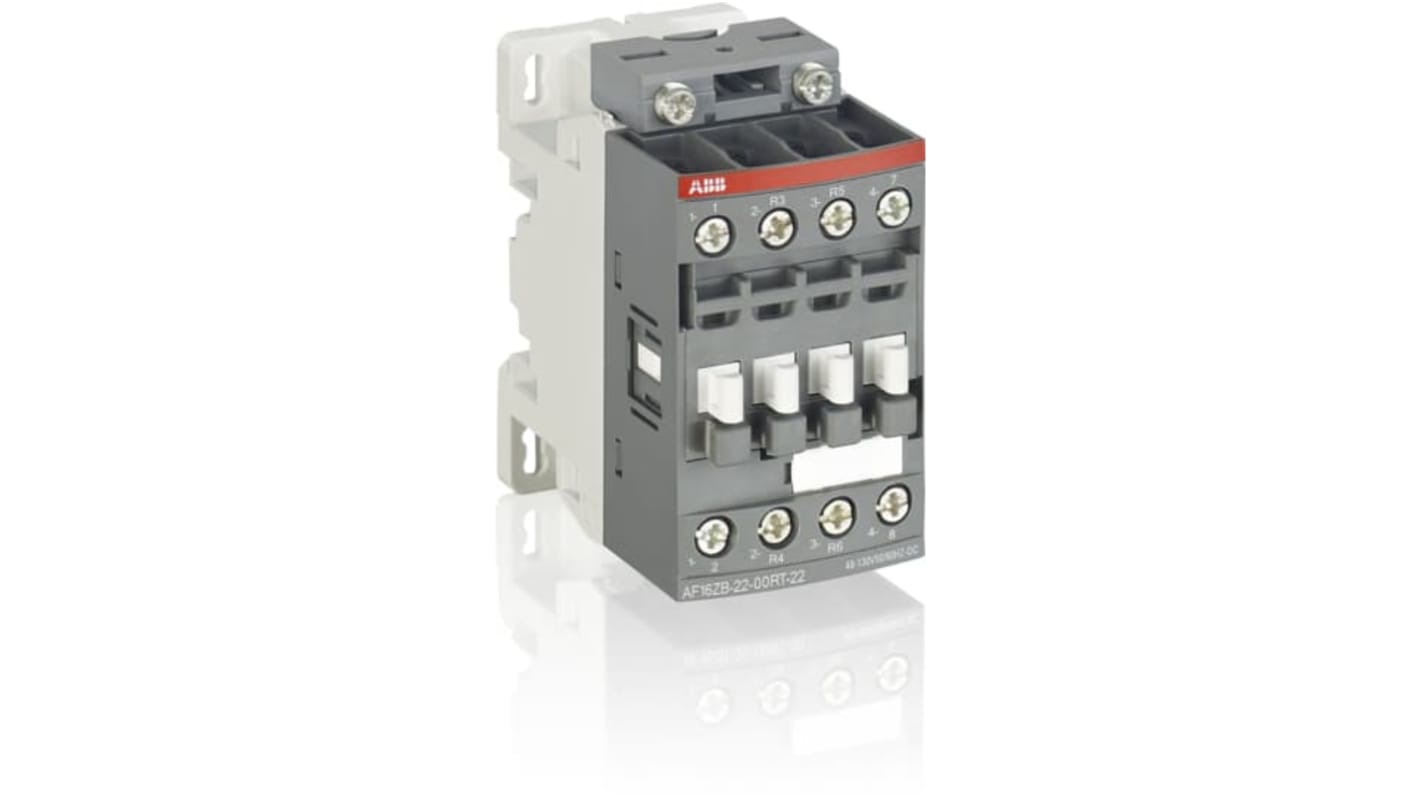 Contattore Controllo motori ABB, serie 1SBL1, 4 poli, 2 NC, 2 NA, 5,5 kW, bobina 20 → 60 V c.c.