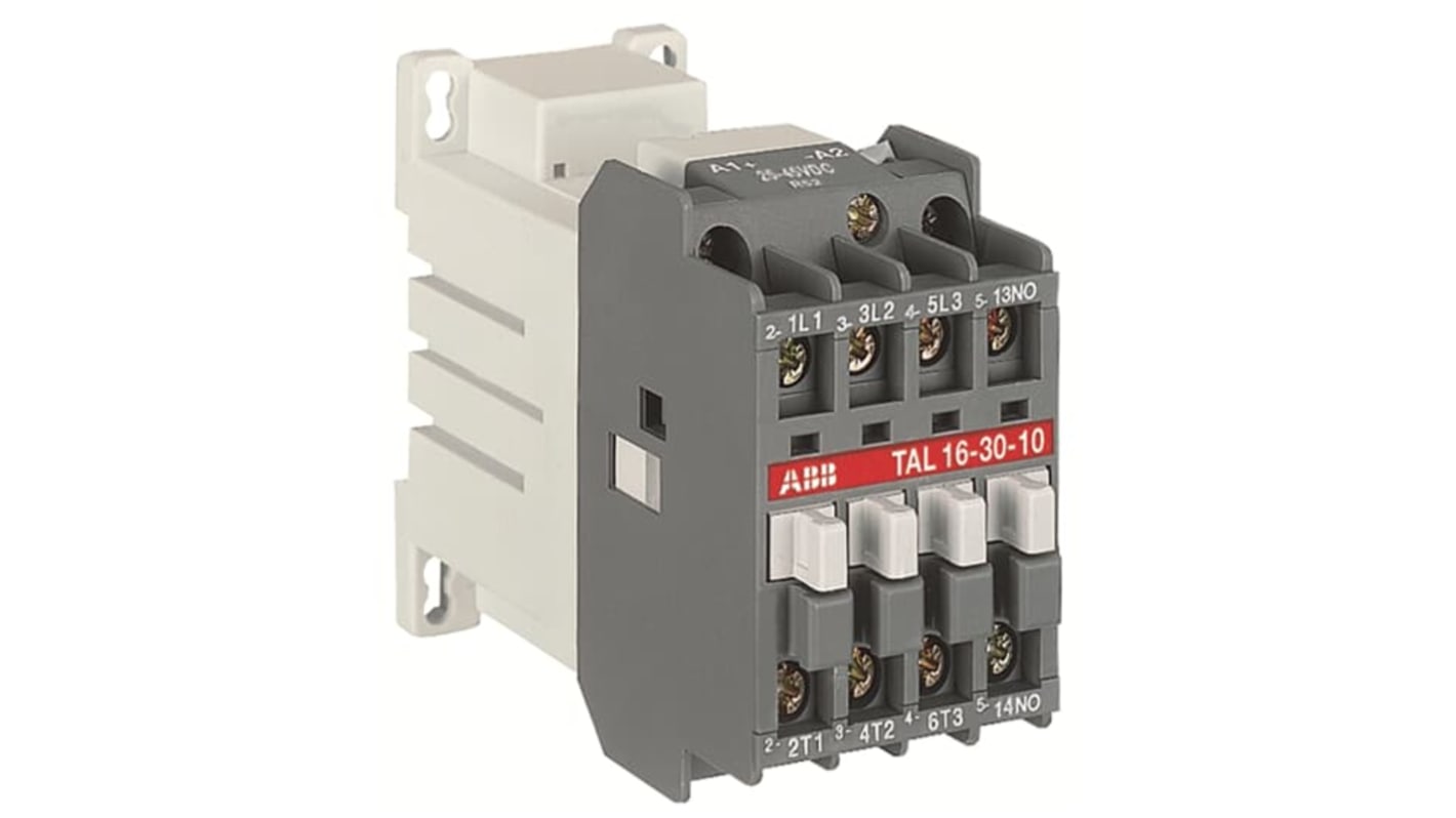 Contattore Contattore di installazione ABB, serie 1SBL18, 3 poli, 3NA, 4 A, bobina 17 → 32 V