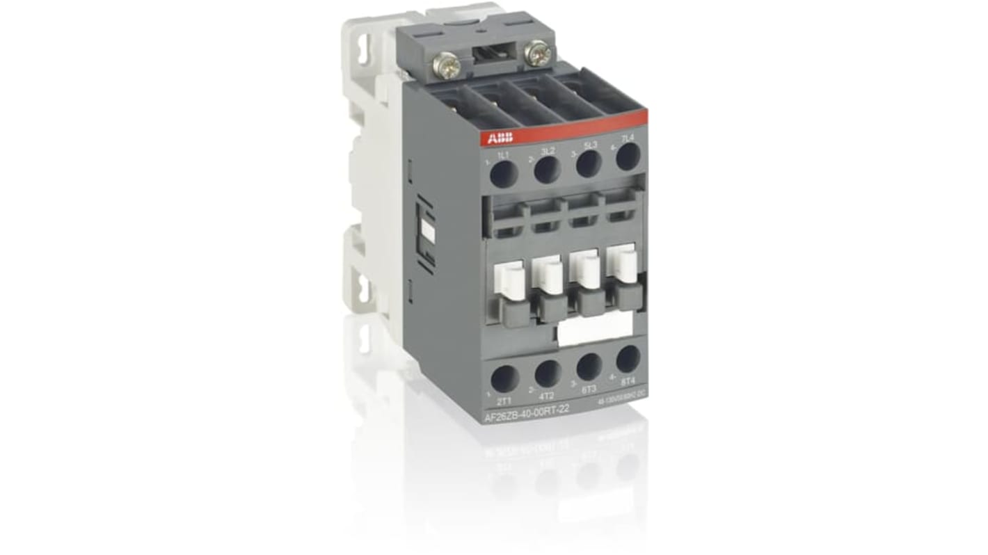 ABB AF-B - 2 1SBL2 Contactor, 20 → 60 V DC Coil, 4-Pole, 11 kW, 4 NO