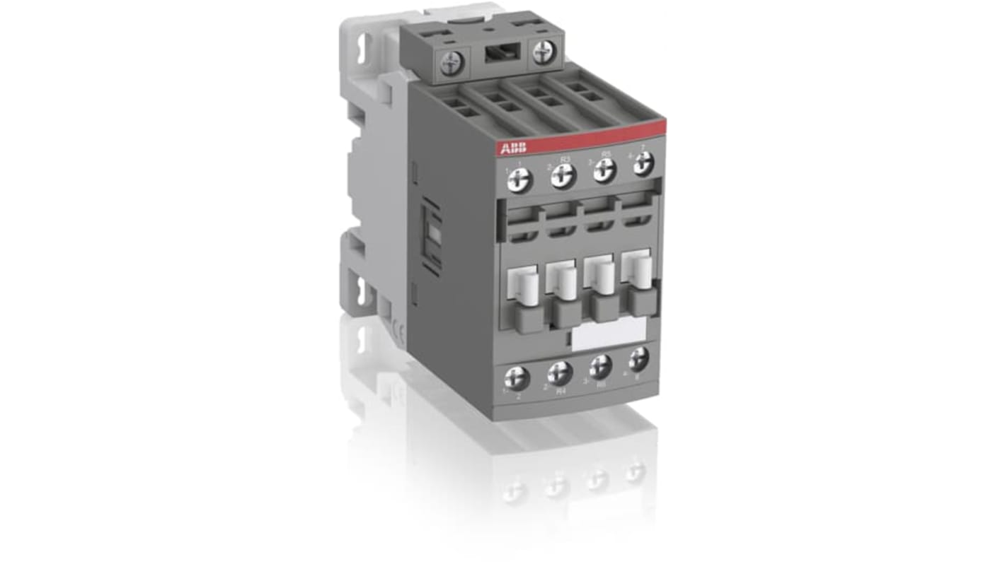 Contattore Controllo motori ABB, serie 1SBL2, 4 poli, 2 NC, 2 NA, 11 kW, bobina 48 → 130 V