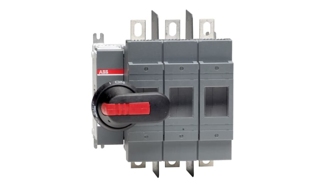 ABB Fuse Switch Disconnector, 3 Pole, 200A Fuse Current