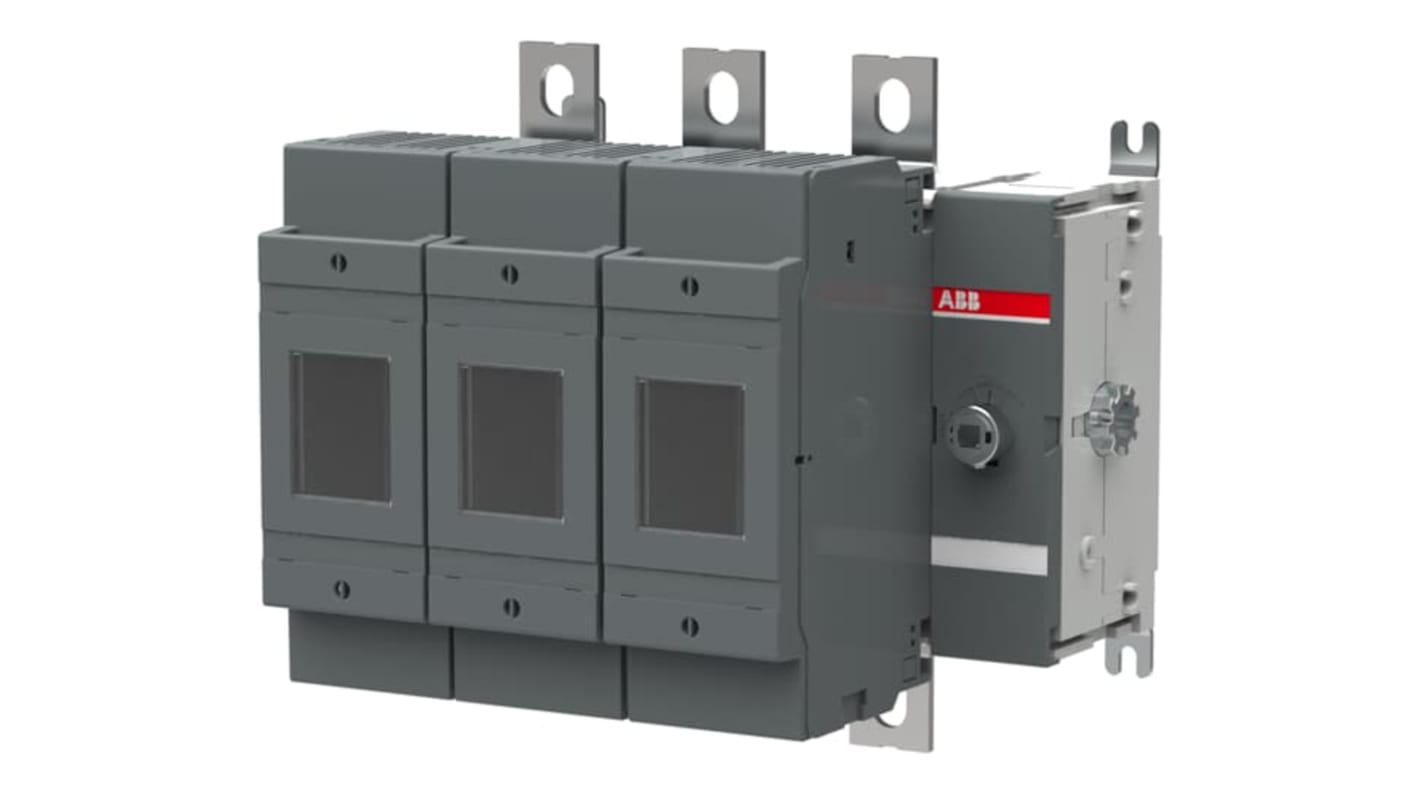 Interruptor seccionador con fusible ABB Bastidor cerrado, 250A, 3, Fusible NH0. NH1 250A OS250 1SCA0