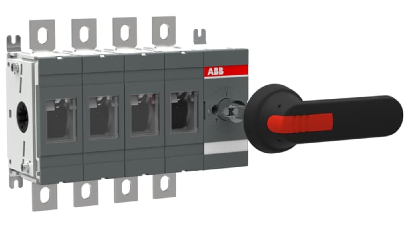 Interruptor seccionador ABB Bastidor cerrado, 400A, 4 400A OT400 1SCA0