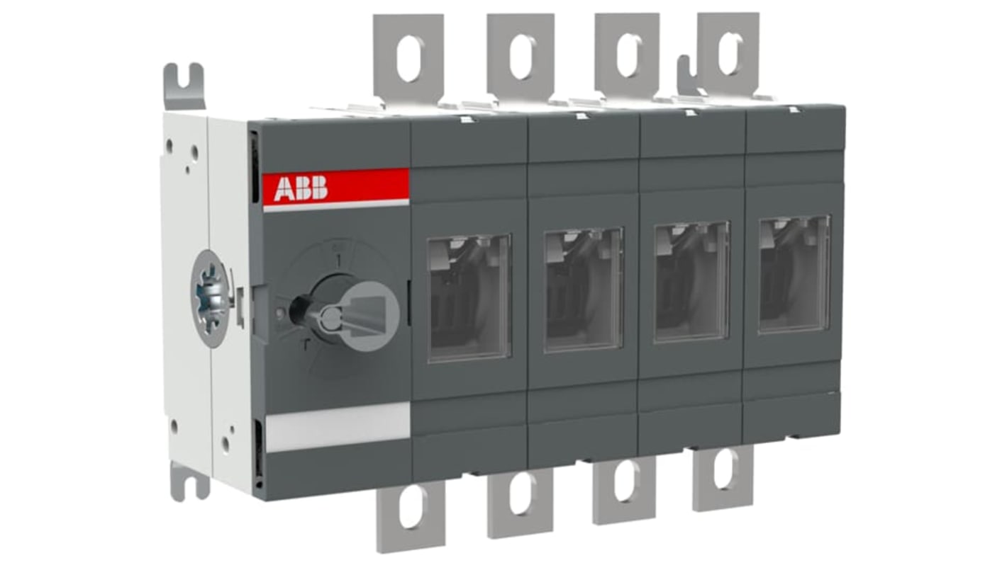 Interruptor seccionador ABB Bastidor cerrado, 400A, 4 400A OT400 1SCA0