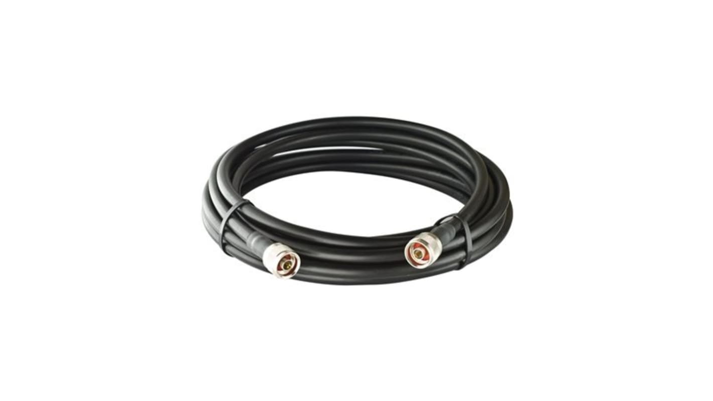 Cable coaxial LMR-400 LITE MOXA, 50 Ω, con. A: Tipo N, Macho, con. B: Tipo N Negro