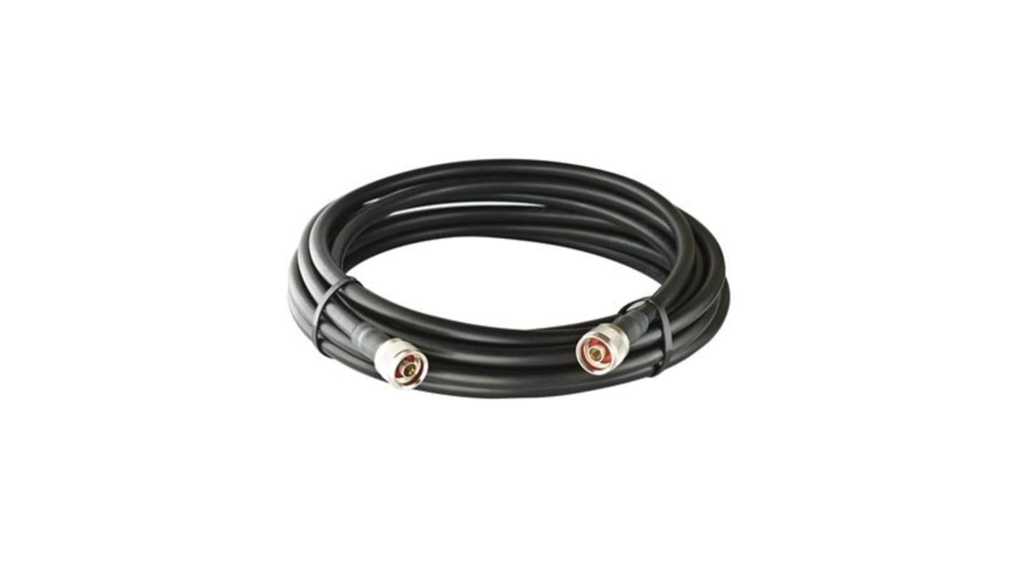 Cable coaxial LMR-400 LITE MOXA, 50 Ω, con. A: Tipo N, Macho, con. B: Tipo N Negro