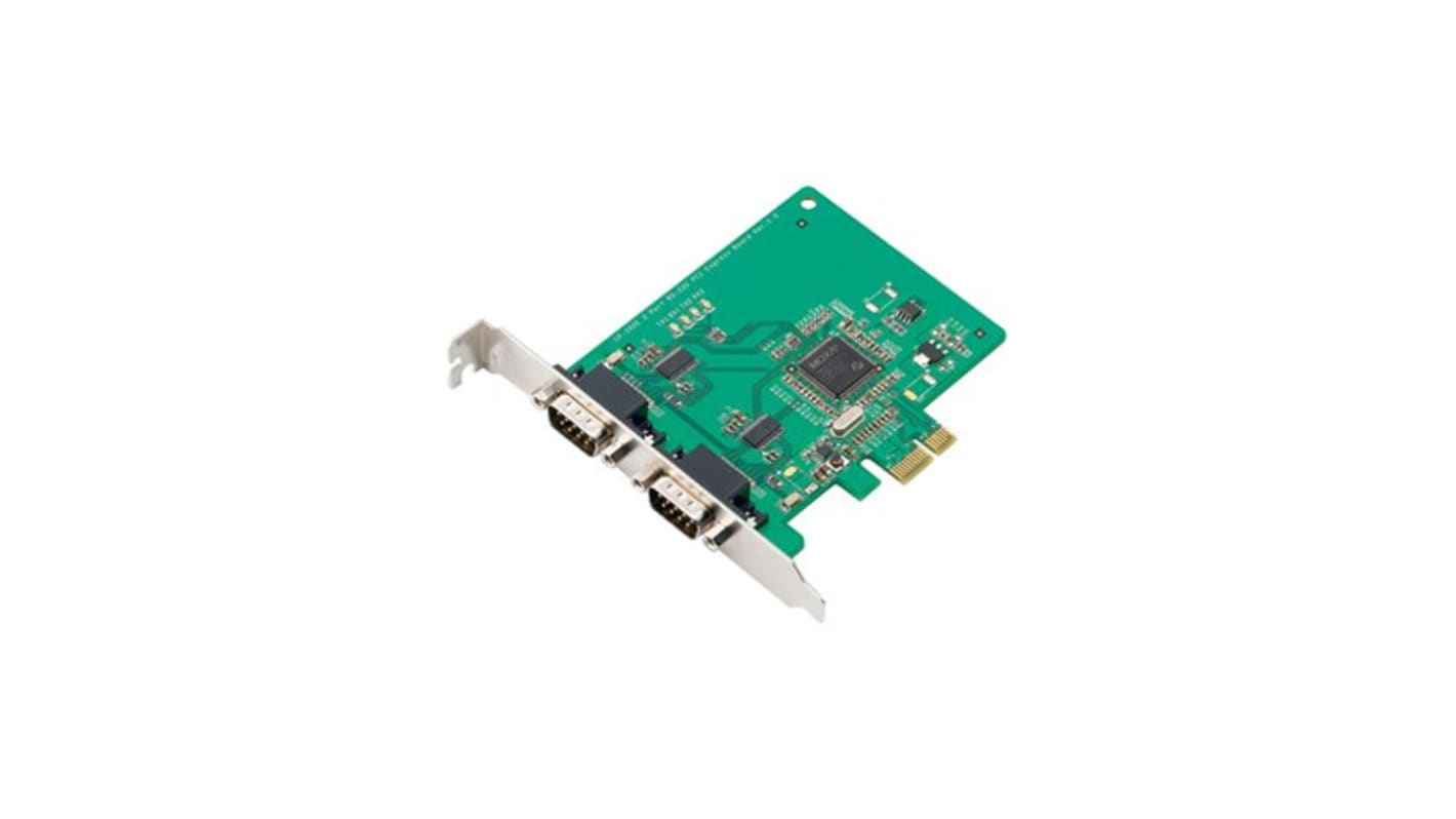 MOXA 2 Port PCIe RS232 Serial Card