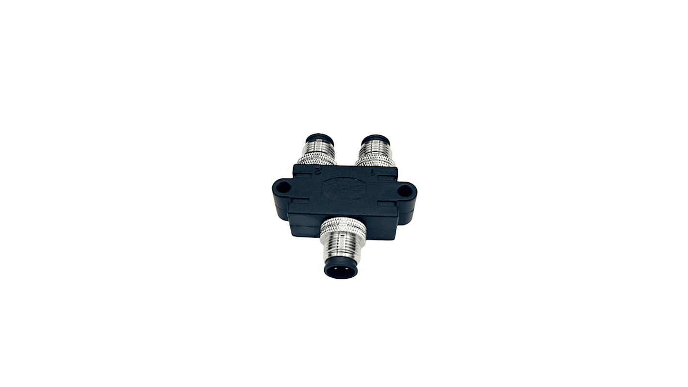 Norcomp Rundsteckverbinder Adapter, 8-polige Buchse, M12, 8-polig, Buchse, 1 Ports, 8-polige M12-Buchse