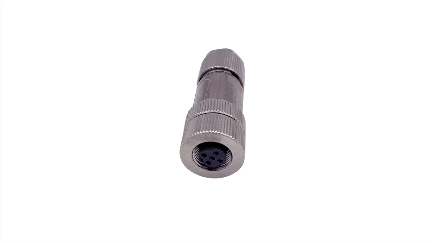 Norcomp Circular Connector, 5 Contacts, Free Hanging, M12 Connector, Plug and Socket, Female, IP66, M12 Series