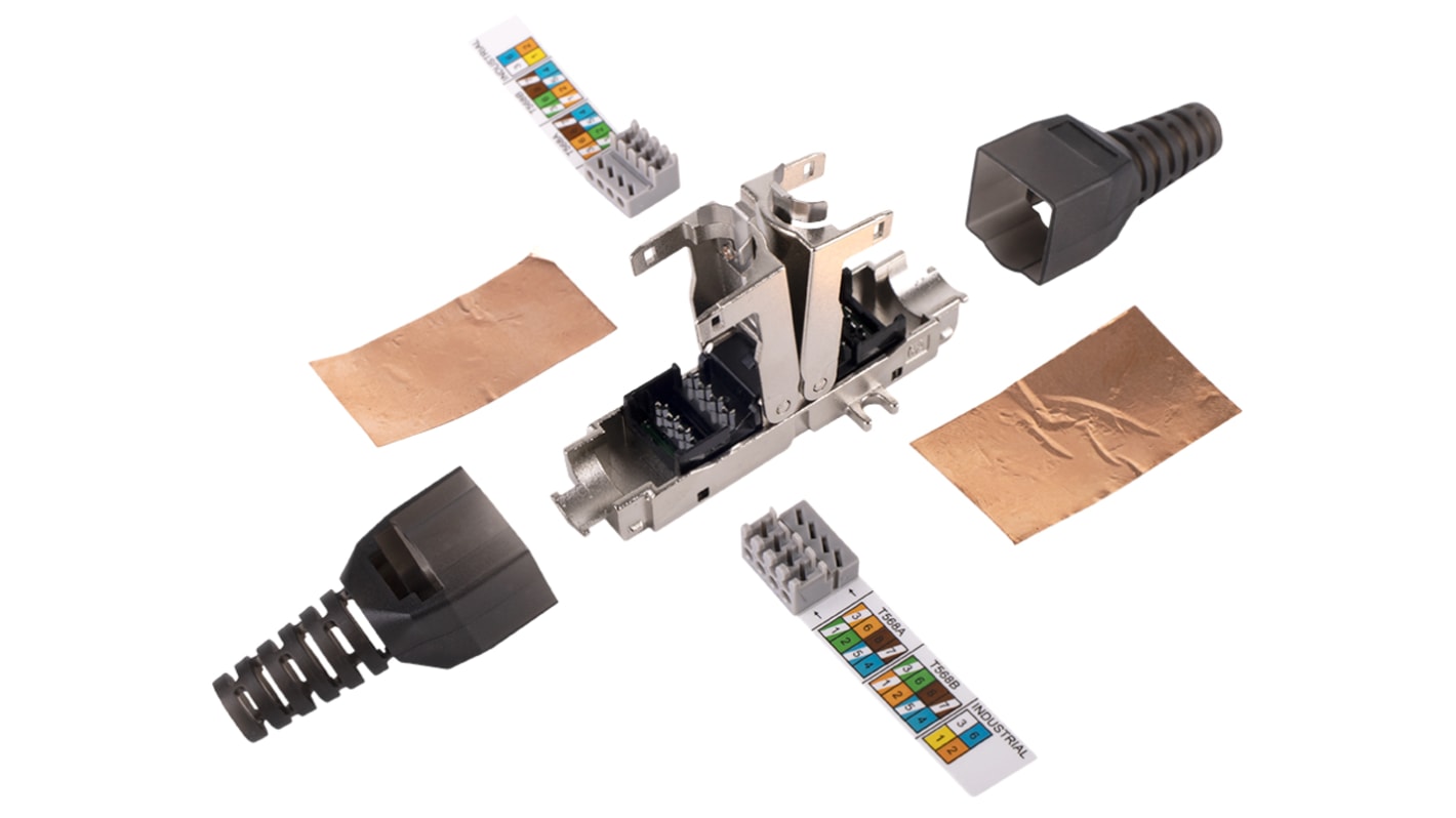 Junción AXINDUS RJ45 para uso con Cat6a e Industrial Ethernet Link