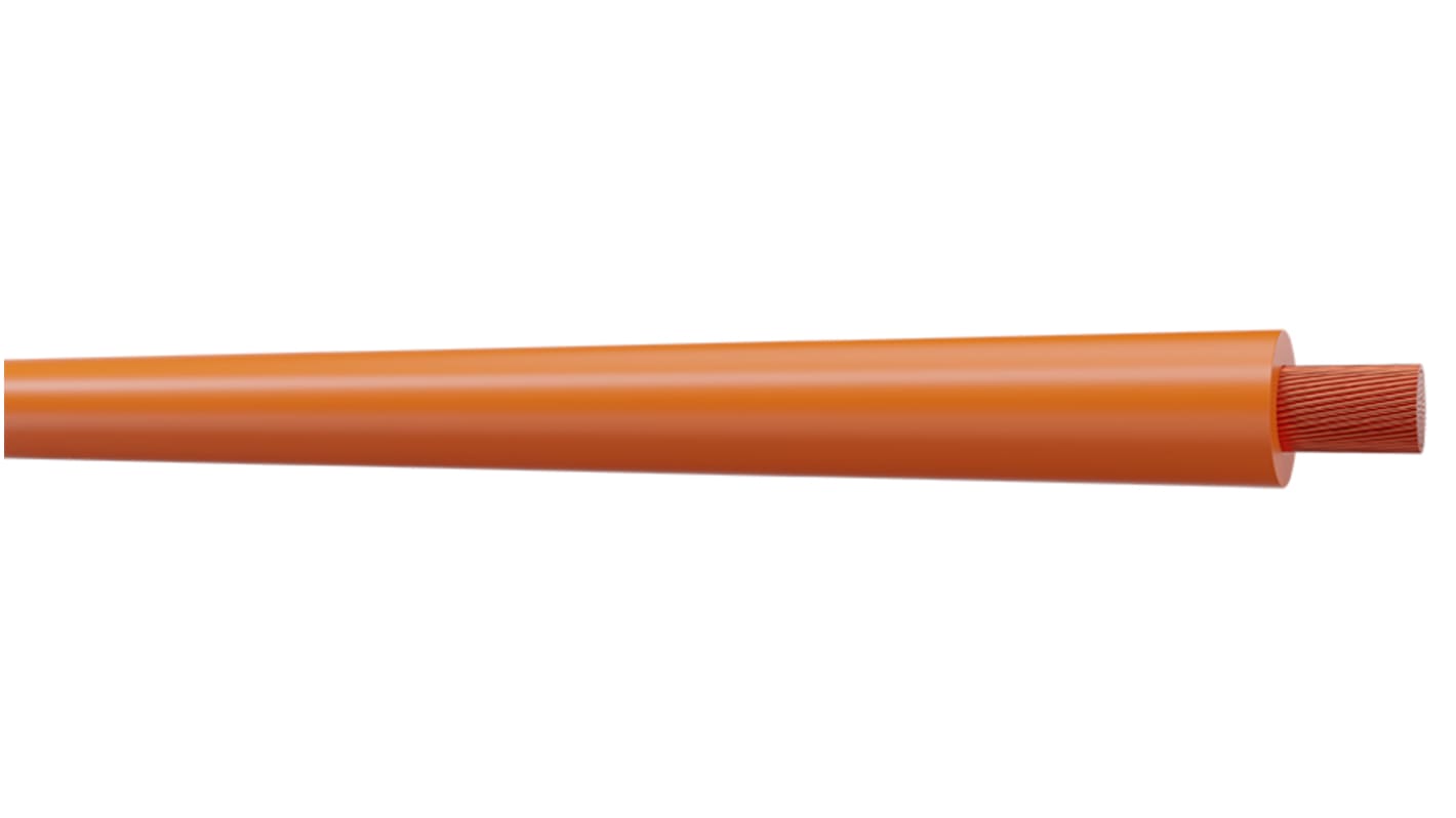 AXINDUS Einzeladerleitung 2,5 mm², 12 AWG 100m Orange Polyolefin vernetzt isoliert 2,5 mm² Litzen