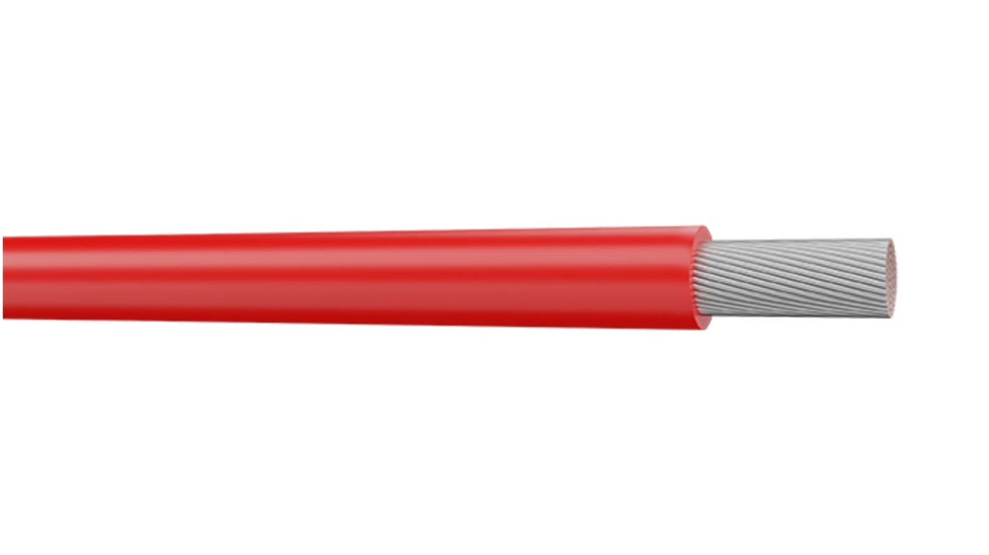 AXINDUS UL1007 Series Red 0.75 mm2 Hook Up Wire, 22 AWG, 305m, PVC Insulation