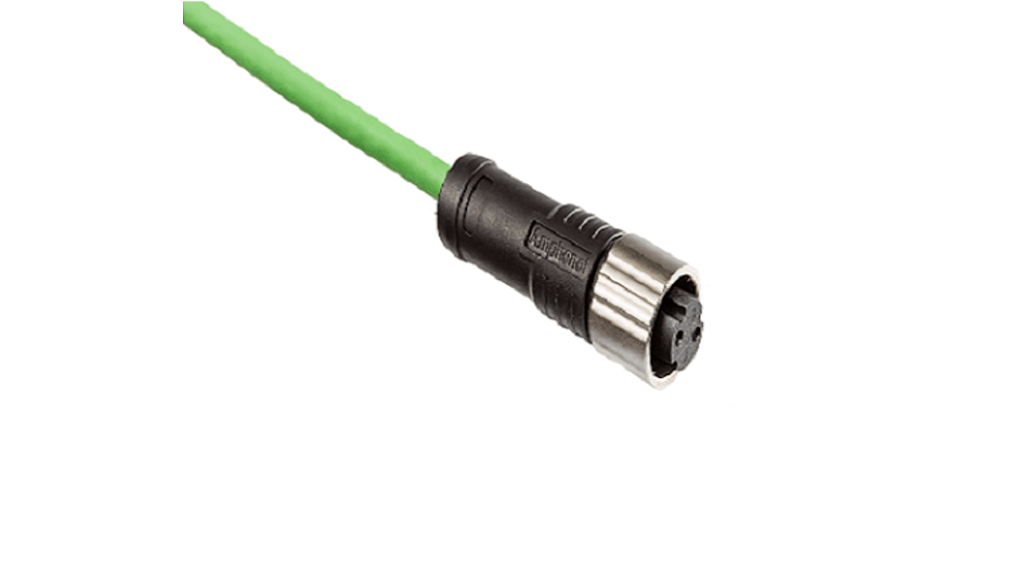 Conector circular Amphenol Industrial hembra serie X-Lok de 2 vías hembra, Montaje en Panel, IP68