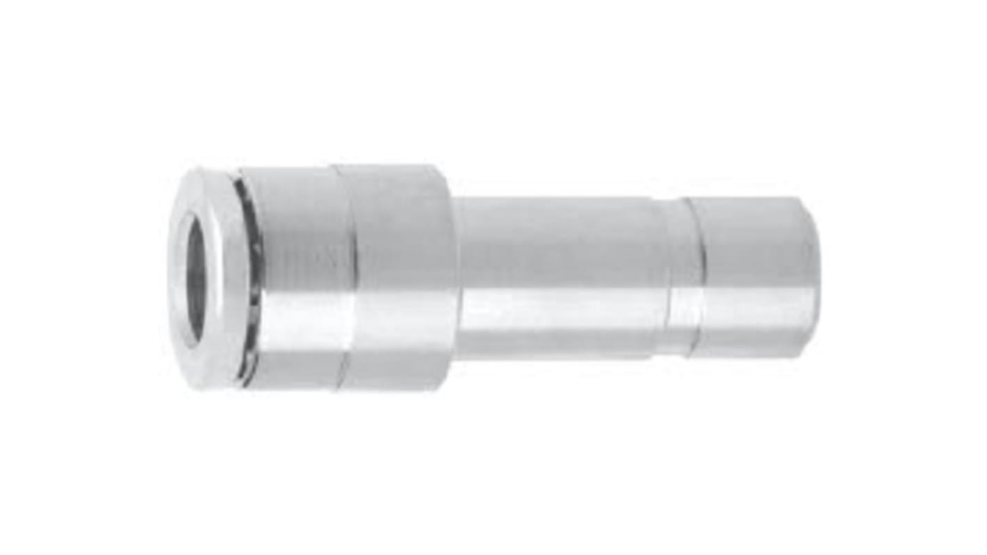 Norgren PNEUFIT 10 Series Straight Fitting, Push In 6 mm to Push In 8 mm, Tube-to-Tube Connection Style