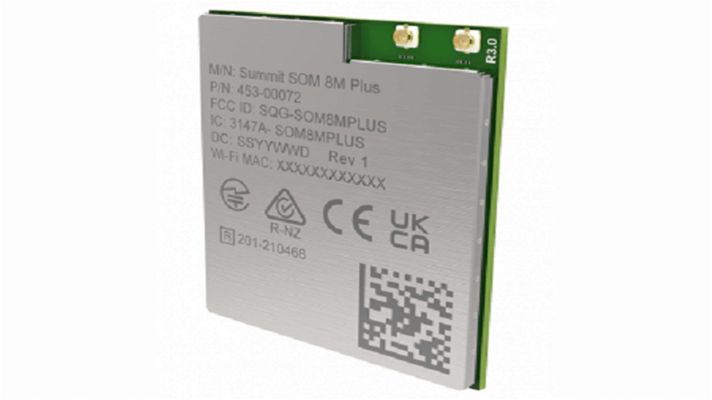 Ezurio 453-00072C 3.0 → 3.6V WiFi Module, IEEE802.11ac/a/b/g/n I2C, SPI