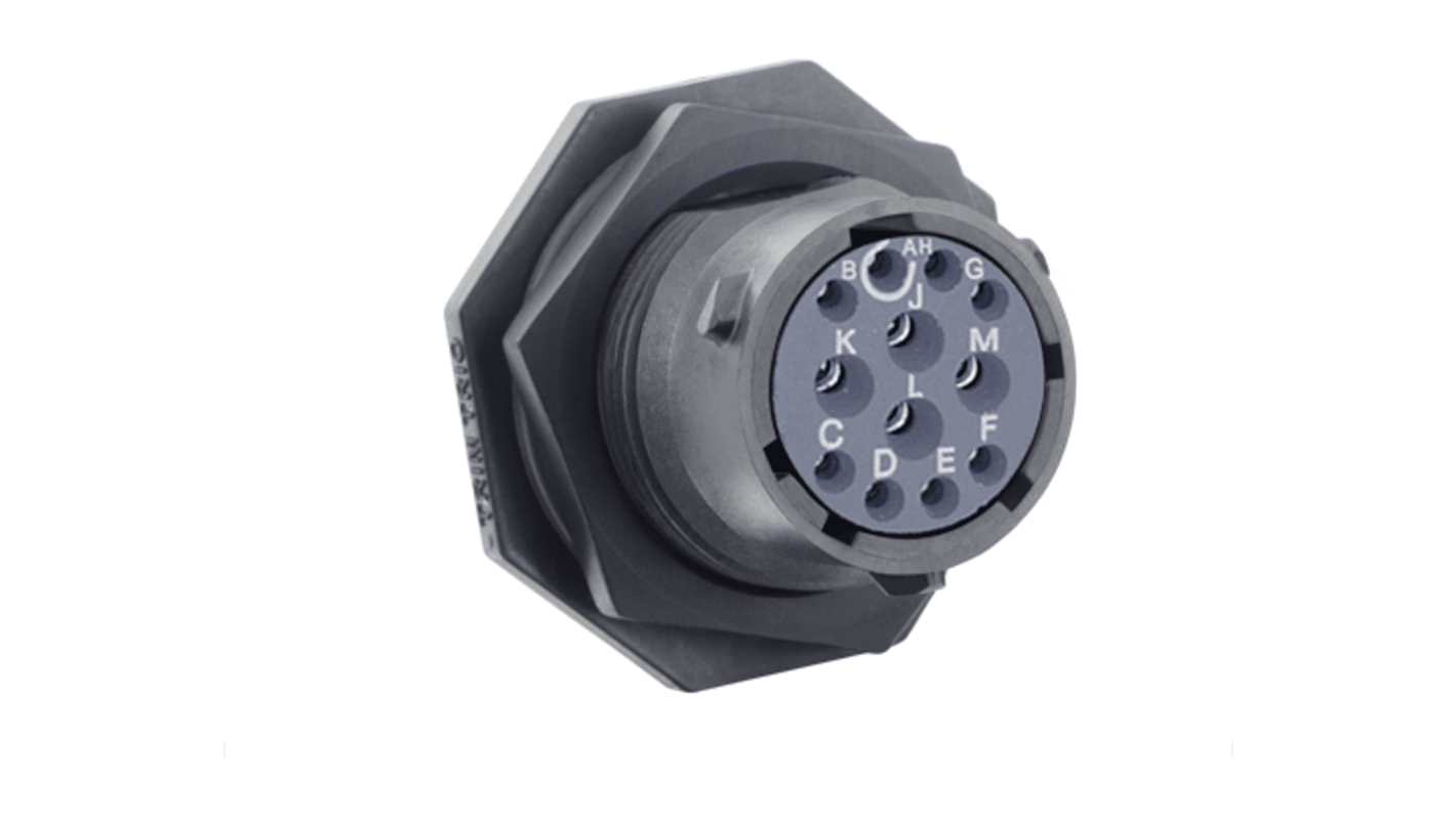 UTSX714E12S | Souriau Circular Connector, 12 Contacts, Cable Mount ...