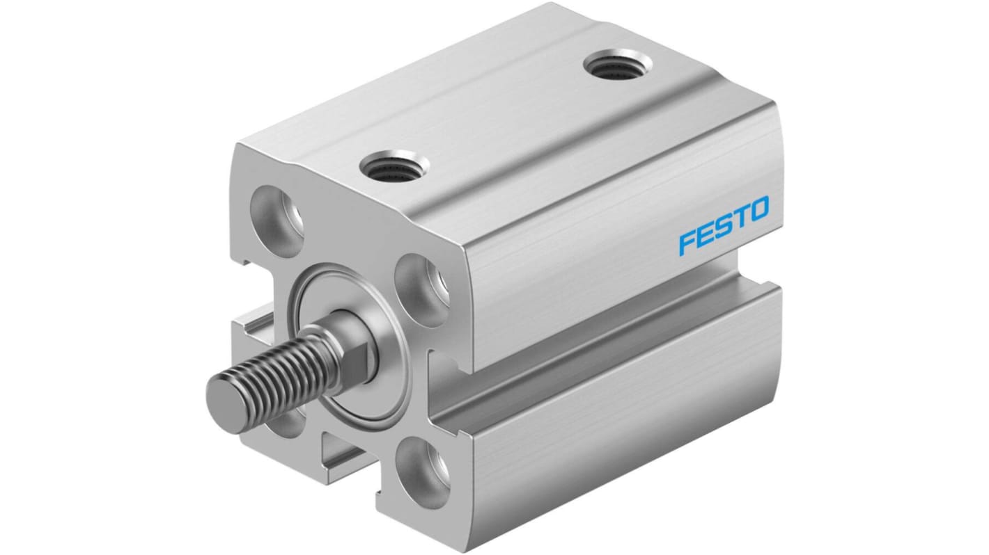 Festo Pneumatic Compact Cylinder - 8091428, 12mm Bore, 10mm Stroke, ADN-S Series, Double Acting