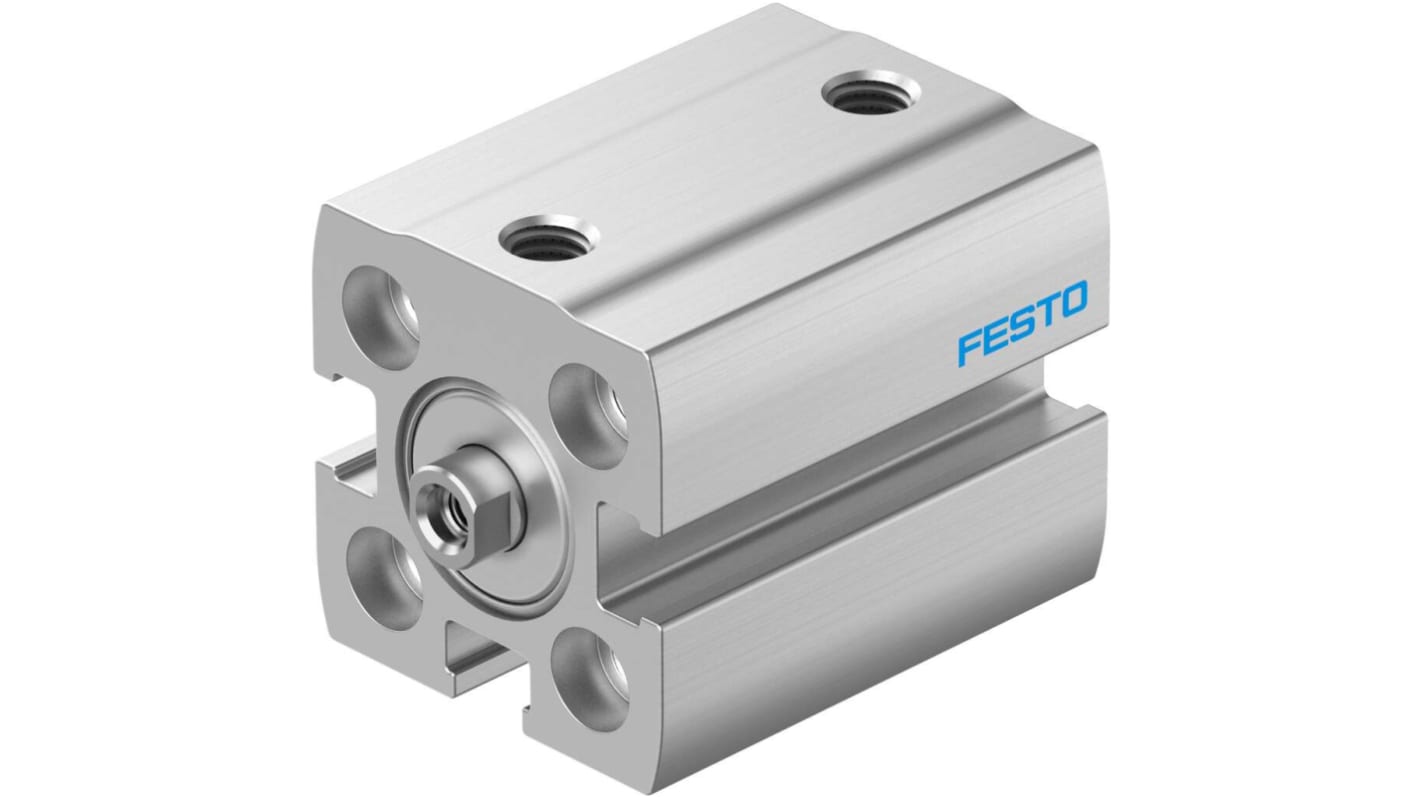 Festo Pneumatic Compact Cylinder - 8076418, 12mm Bore, 10mm Stroke, ADN-S Series, Double Acting