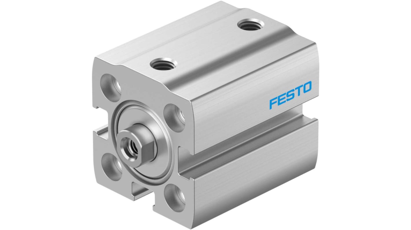 Festo Pneumatic Compact Cylinder - 8076405, 16mm Bore, 10mm Stroke, ADN-S Series, Double Acting