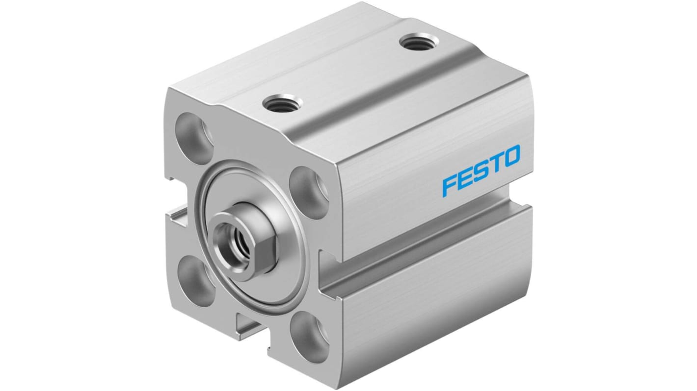 Festo Pneumatic Compact Cylinder - 8076341, 20mm Bore, 10mm Stroke, ADN-S Series, Double Acting