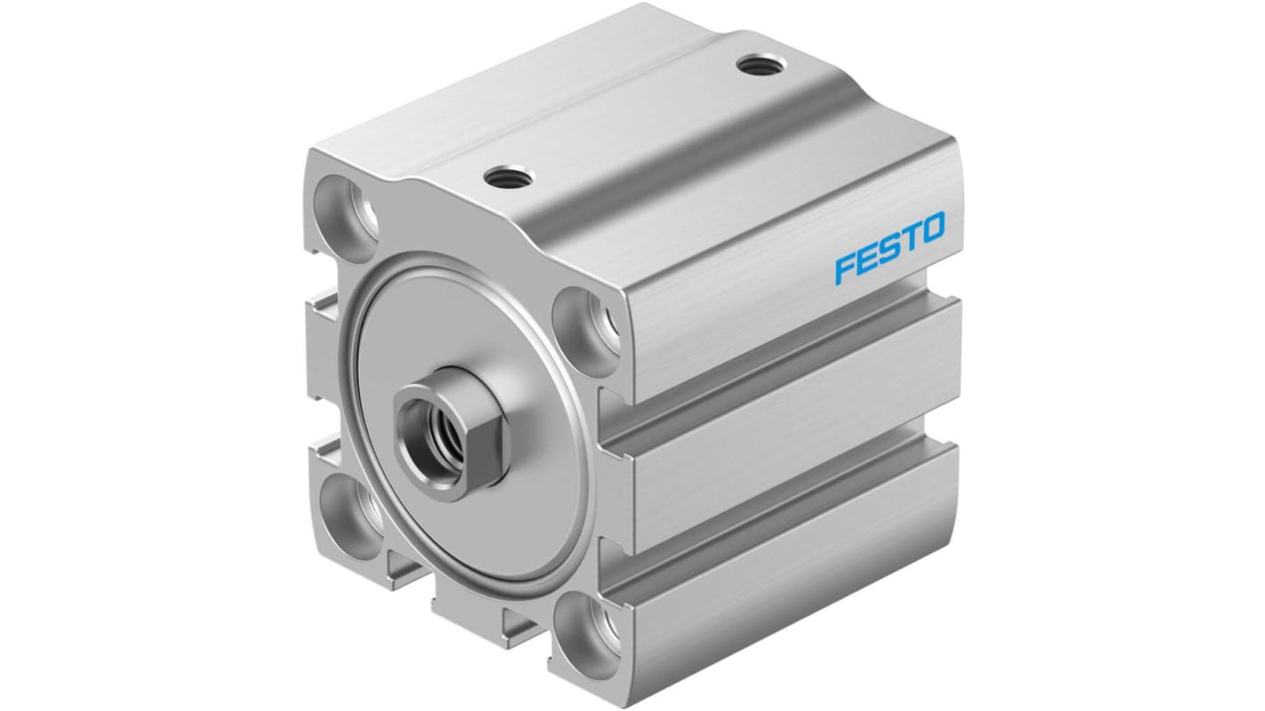 Festo Pneumatic Compact Cylinder - 8076376, 32mm Bore, 25mm Stroke, ADN-S Series, Double Acting