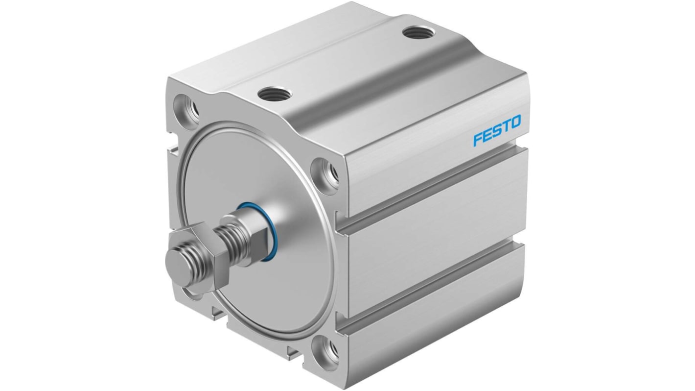 Cilindro pneumatico compatto Festo ADN-S 8092120, Doppio effetto, foro da 63mm, corsa 20mm