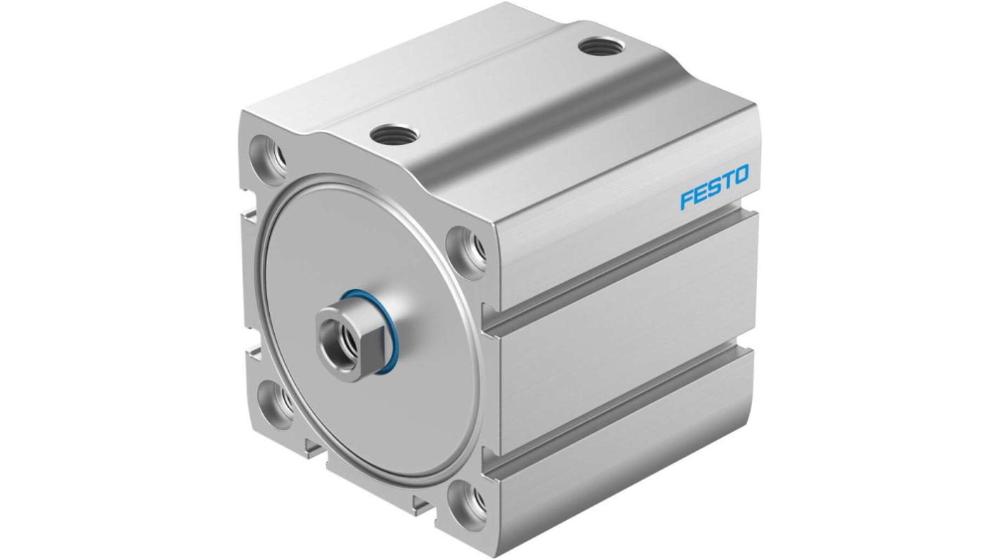 Cilindro pneumatico compatto Festo ADN-S 5132666, Doppio effetto, foro da 63mm, corsa 20mm