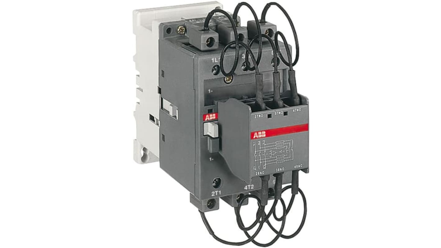 ABB UA 1SBL4 Contactor, 100 to 250 V ac Coil, 3-Pole, 3 NO