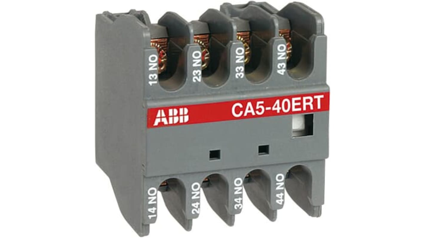 ABB Auxiliary Contact Block, 4 Contact, 3NC + 1NO, Front Mount