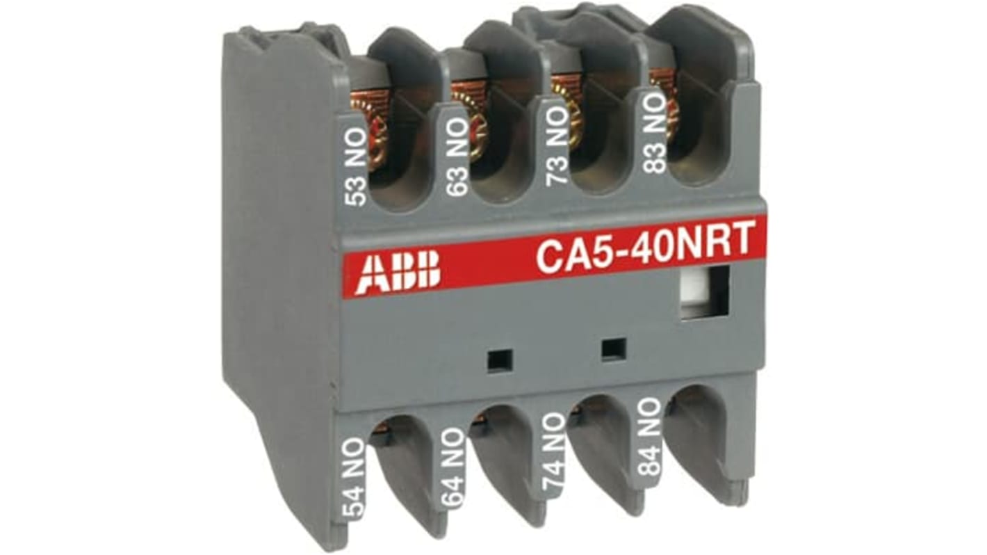 ABB Auxiliary Contact Block, 4 Contact, 4NC, Front Mount