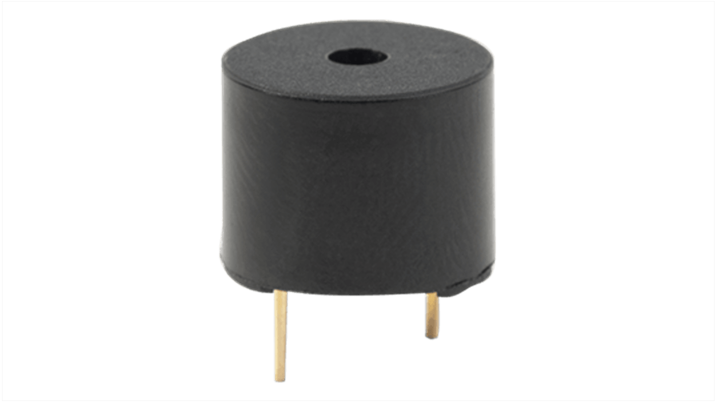 CUI Devices 85dB Through Hole Internal Magnetic Buzzer, 12V dc Min, 16V dc Max