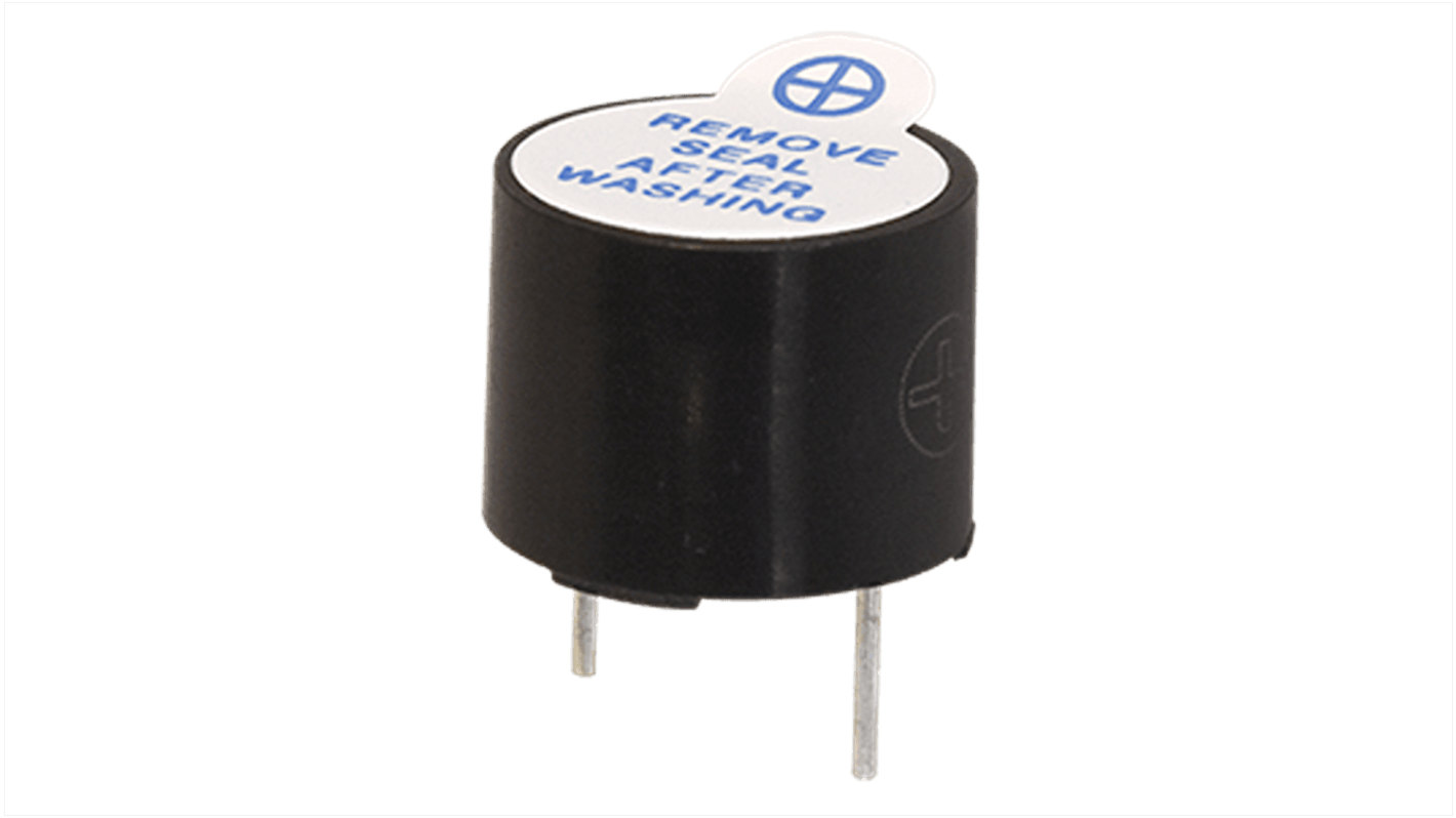 CUI Devices 85dB Through Hole Internal Magnetic Buzzer, 4V dc Min, 7V dc Max