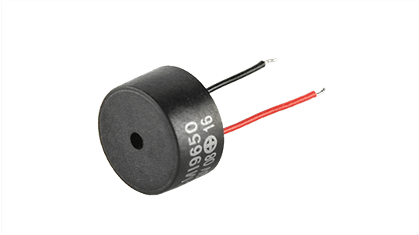 CUI Devices Magnetischer Buzzer, 78dB, Drahtanschlüsse, 3V dc→5V dc, Intern