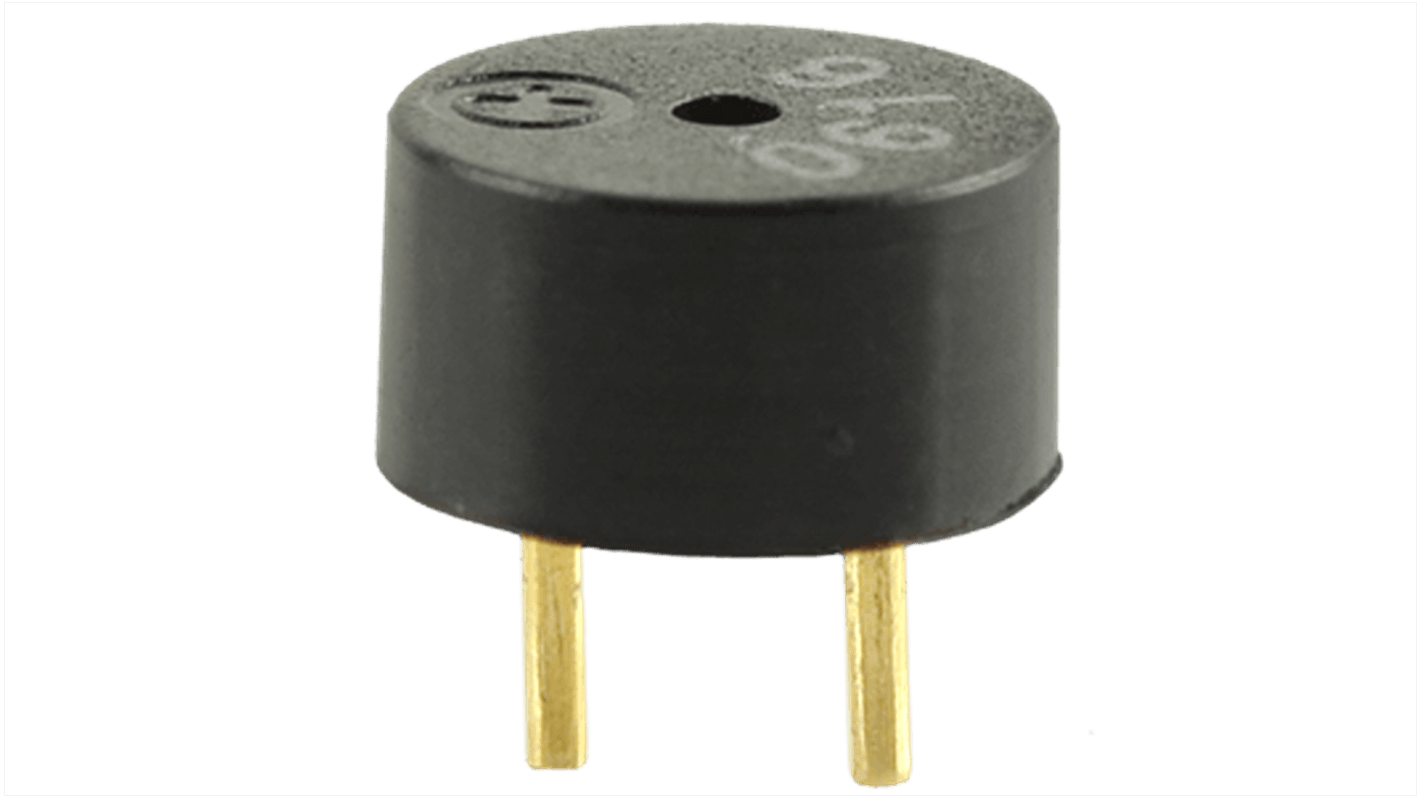 CUI Devices Magnetischer Buzzer, 80dB, Durchsteckmontage, 3V dc→5V dc, Extern