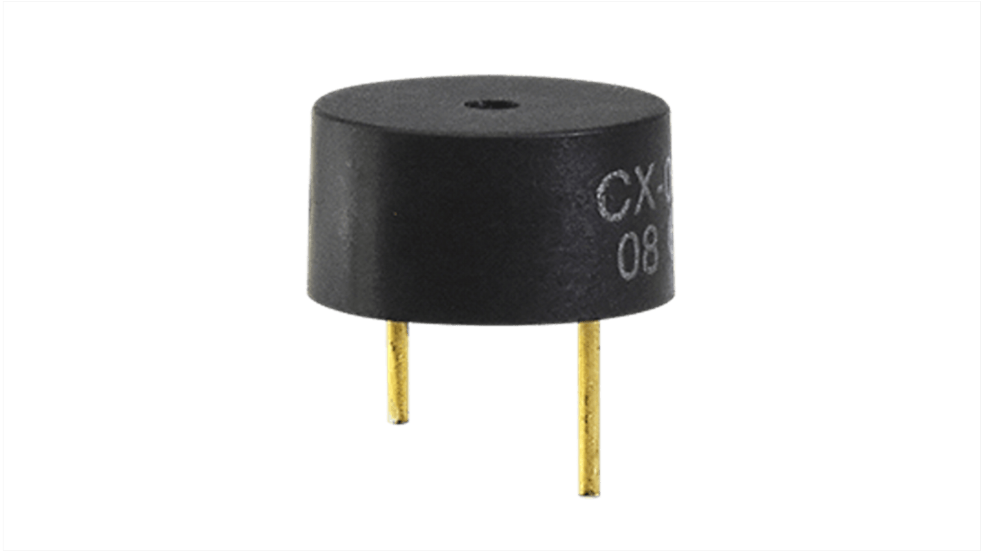 CUI Devices 80dB Through Hole Internal Magnetic Buzzer, 4V dc Min, 7V dc Max