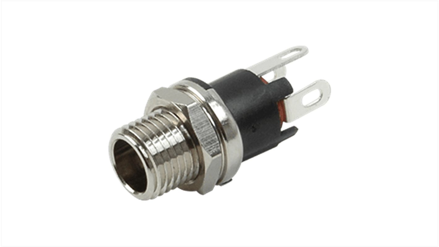 power jack, 2.0 x 5.5 mm, vertical, pane